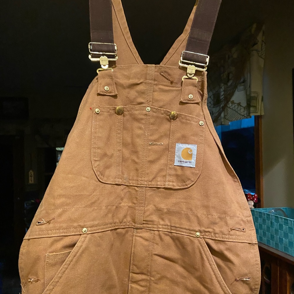 Rarely used Carharrt insulated bibs, overalls,